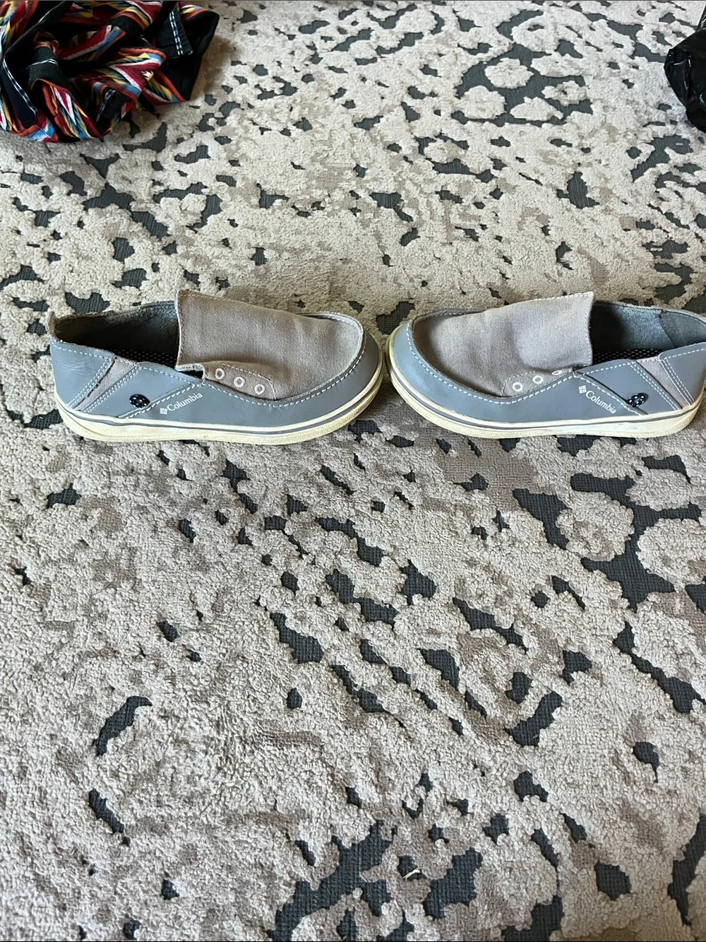 Columbia Boy’s Gray Slip-On Canvas Loafers